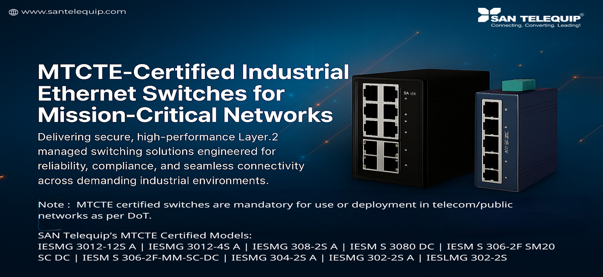 SAN Telequip, MTCTE Certificate